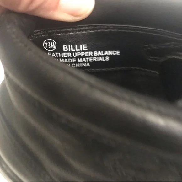 Nicole Black Leather Lace Up Combat Boots “Billie” - Picture 7 of 8